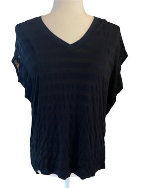 Hard Tail Black Short Sleeve V-Neck Tee Size XS